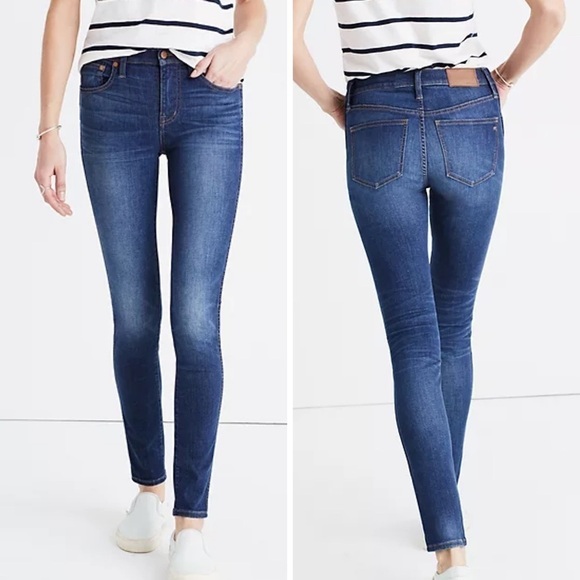 Madewell Women’s 9” High Waisted Skinny Jeans Sz 24 - Picture 1 of 9